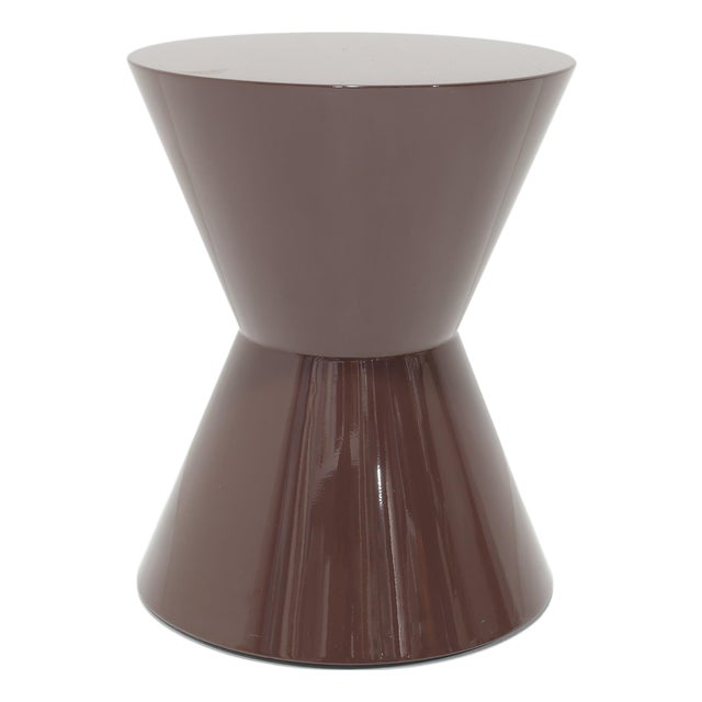 Minotti Cesar Table in Plum Shiny Lacquer For Sale