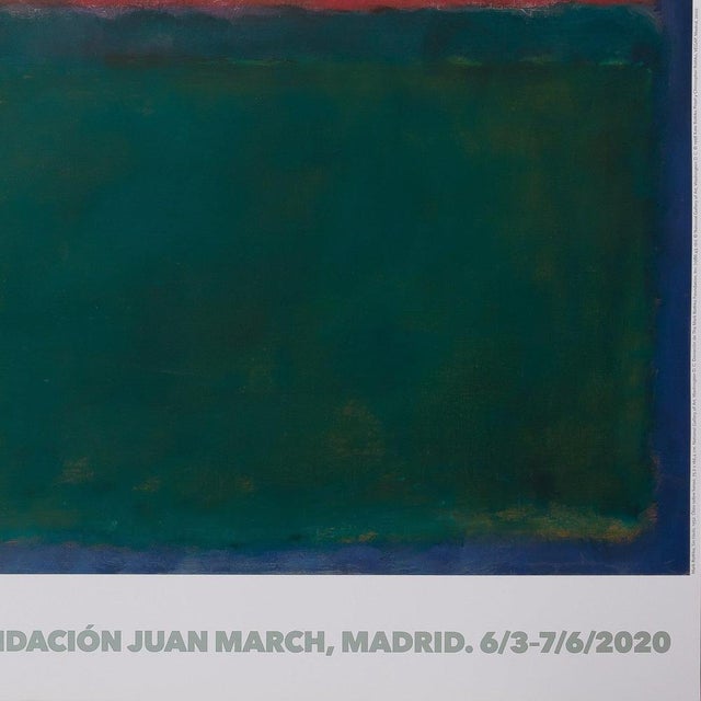 Modern Red Over Green Poster after Mark Rothko For Sale - Image 3 of 6