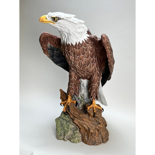 Mid 20th Century Mid 20th Century Rare Kaiser Porcelain American Bald Eagle Sculpture Limited Edition No. 12/200, W. Germany For Sale - Image 5 of 15