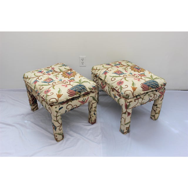 MidCentury Vintage Ottoman Footstools A PAir Chairish