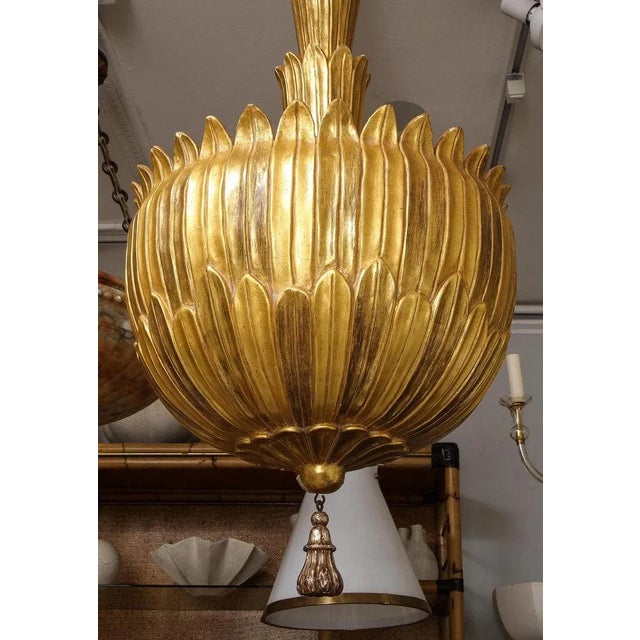 Bespoke Giltwood Hand-Carved Fixture For Sale - Image 10 of 12