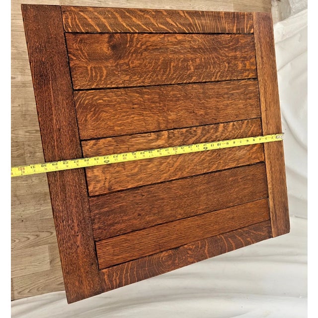 Antique Expanding Pub Kitchen Table Barley Twist Legs Rare Petite Size Solid Oak For Sale - Image 12 of 13
