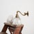 Antique Reclaimed Glass Holophane Wall Light, 1950s For Sale - Image 8 of 8