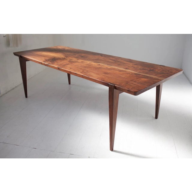 Brown Handcrafted Oslo Dining Table in Oregon Black Walnut, 84" x 36" x 30" For Sale - Image 8 of 8