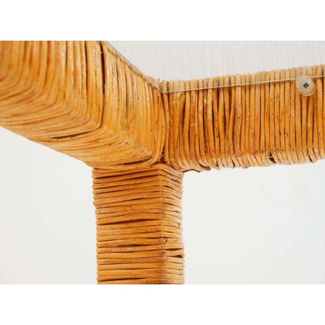 Rattan Console, 1970s For Sale In Philadelphia - Image 6 of 7