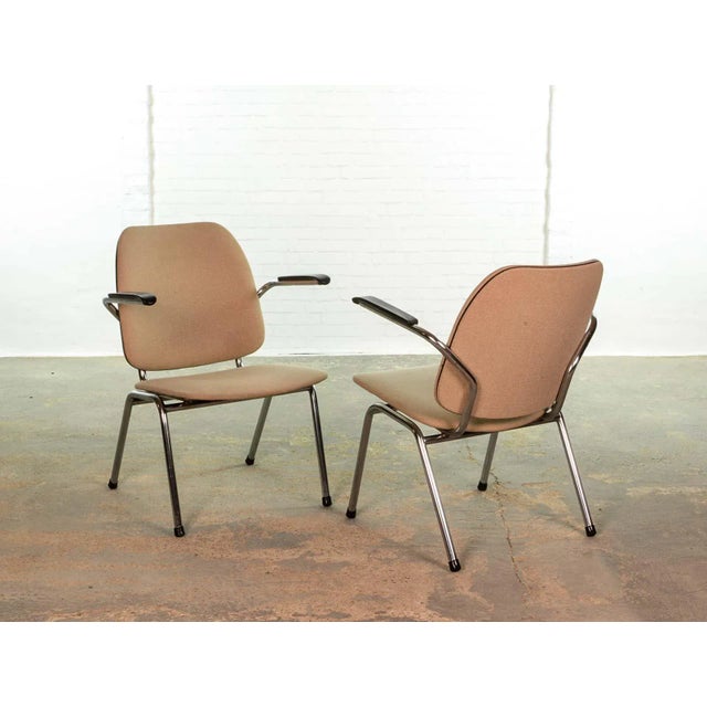 1960s Set of Chrome and Bakelite Armchairs by Martin de Wit for Gispen, 1960s For Sale - Image 5 of 7