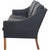 Model 2209 3-Seater Sofa in Black Leather by Børge Mogensen, 1980s For Sale - Image 17 of 18