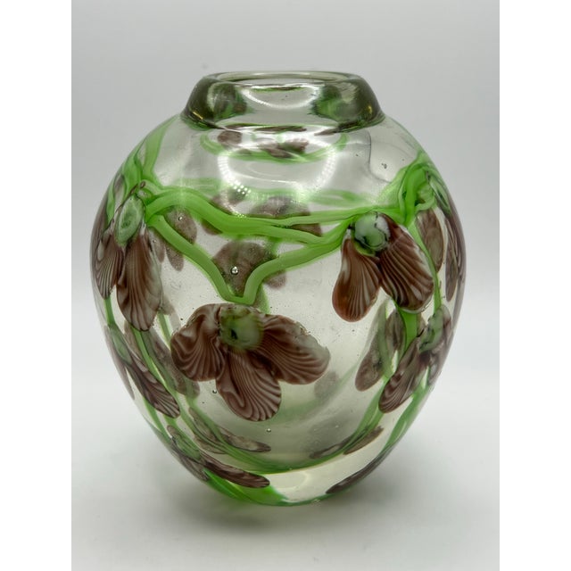 Modern 1970s Heavy Art Glass in the Style of Daniel Salazar of Lundberg Studio For Sale - Image 3 of 12