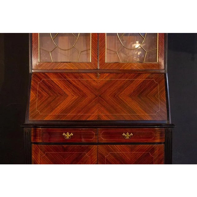 Mid-Century Italian Cabinet Bookcase, 1950s For Sale - Image 3 of 16