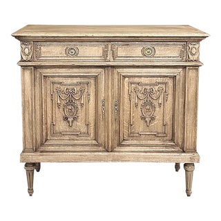 19th Century French Petite Stripped Buffet For Sale