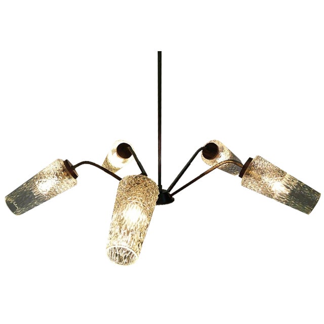 Large Mid-Century Pendant Lamp, 1960s For Sale