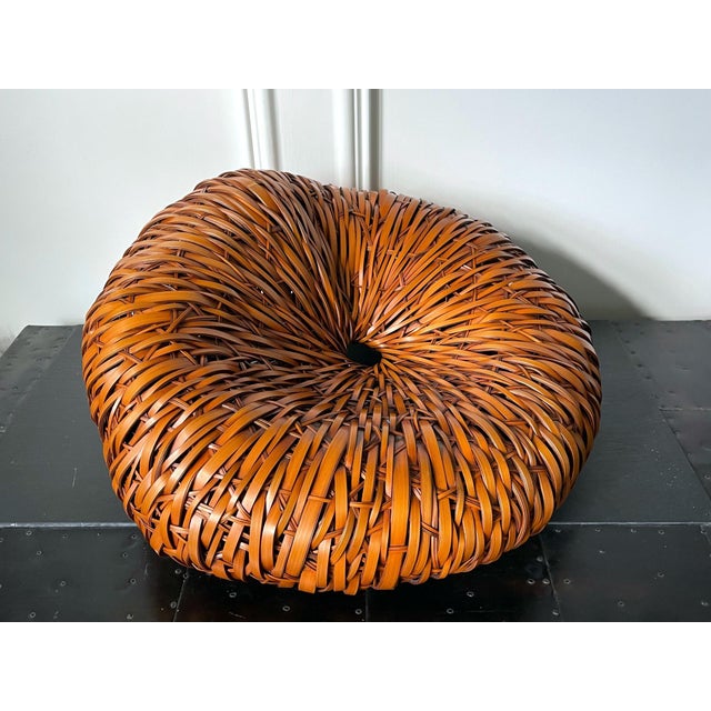 Large Contemporary Japanese Woven Bamboo Sculpture Mimura Chikuho For Sale - Image 16 of 16