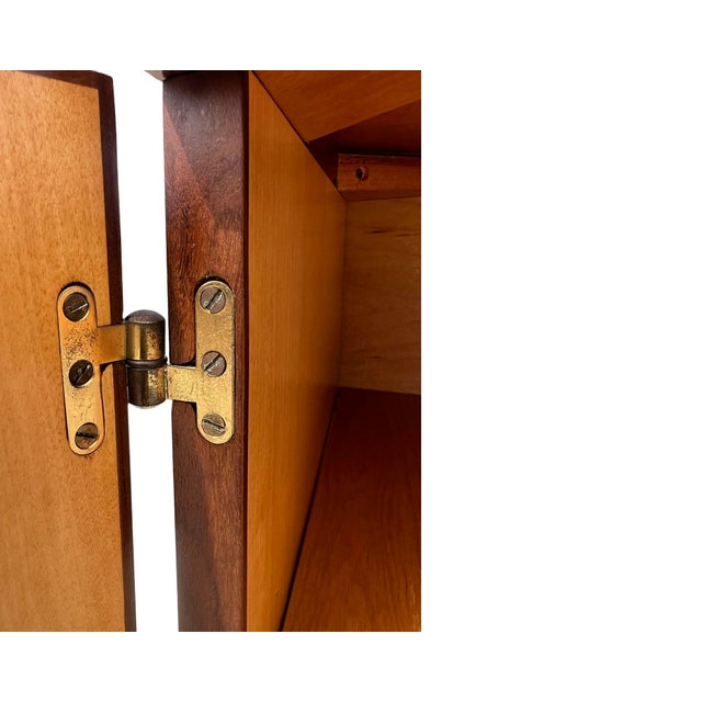 Brown Vintage Mid Century Danish Modern Hans Olsen Teak Credenza Denmark Restored 1960s For Sale - Image 8 of 12