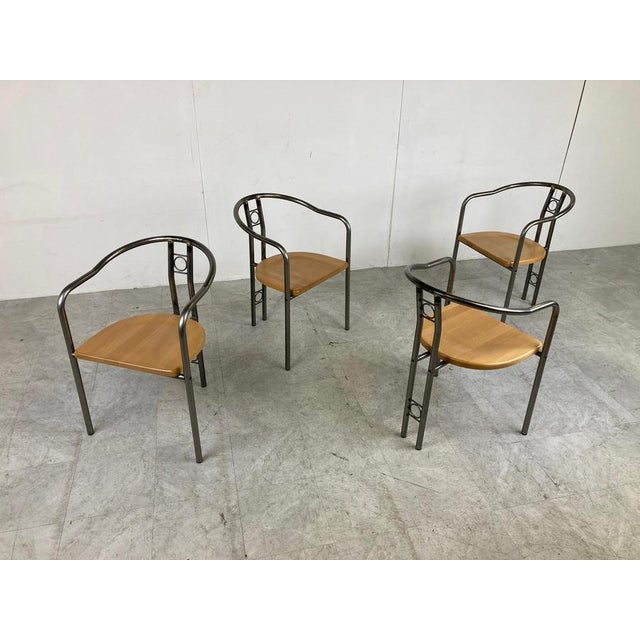 Postmodern Dining Room Set, 1980s, Set of 5 For Sale - Image 13 of 16