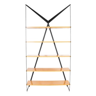 Mid-Century Modern Angelo Necessario Bookcase attributed to Paolo Palluco and Mirelle Rivier for Pallucco, 1989 For Sale