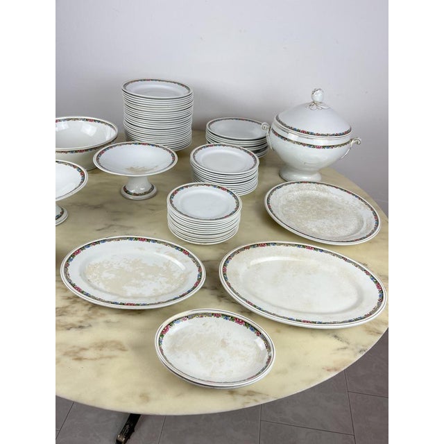 Italian Ceramic Dishes, 1890s, Set of 70 For Sale - Image 4 of 18