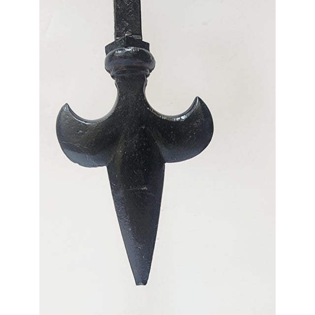 Mid Century Spanish Revival Wrought Iron Wall Sconces-a Pair For Sale - Image 12 of 13