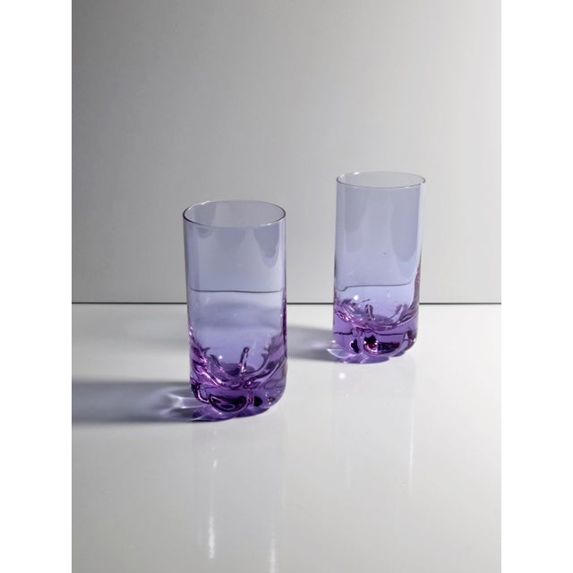 Vintage Italian Alexandrite Glasses, 1970s, Set of 4 For Sale - Image 3 of 6