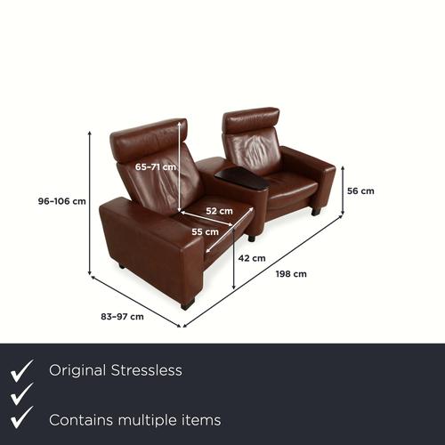 Bring the ultimate home theater experience right to your living room with the Stressless Arion two-seater sofa and...