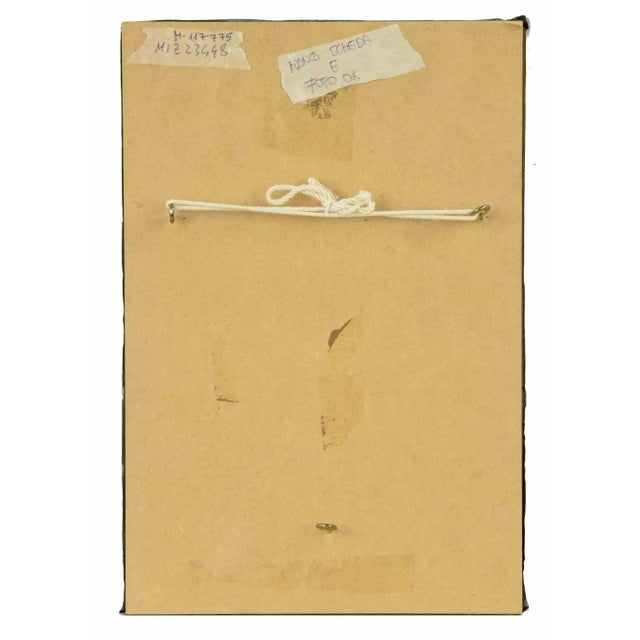 Abstract composition is a contemporary artwork realized by Anonymous Artist of the late 20th Century. Mixed media on paper...