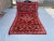 Moroccan Tribal Hand-Knotted Rug | Vintage Wool Carpet | Red Boho Geometric Area Rug For Sale - Image 9 of 10