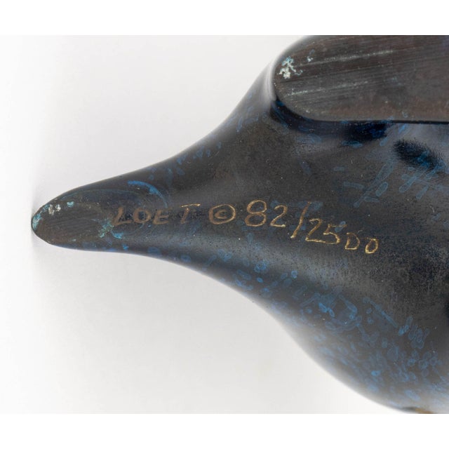 Metal Loet Vanderveen Patinated and Gilt Bronze Animal Sculptures, 2 For Sale - Image 7 of 14
