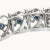 14ct White Gold Sapphire and Diamond Cluster Bracelet 11.45ct 48.29g For Sale - Image 11 of 12