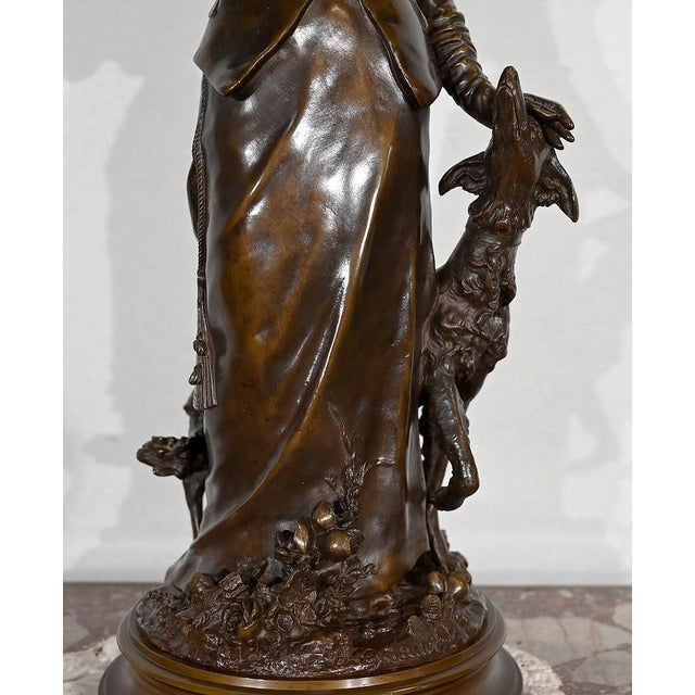 A. Gaudez, L’élégante et son chien, 19th Century, Bronze For Sale - Image 10 of 18