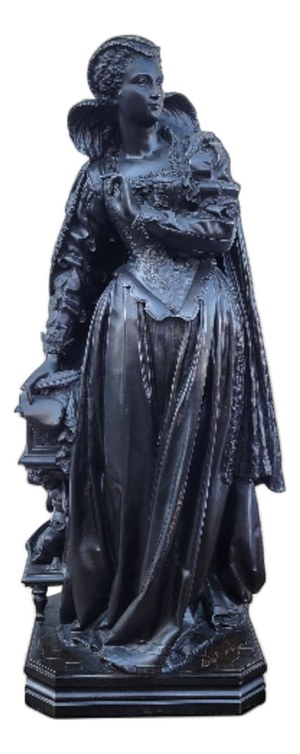 Mathurin Moreau, Mary Stuart, 19th Century, Bronze