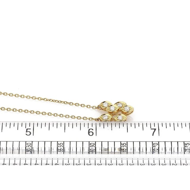 Metal Mid 20th Century Dior Diamond Fancy Drop 18k Yellow Gold Pendant Necklace For Sale - Image 7 of 7