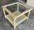 Cream 1970s Chinoiserie Faux Bamboo Fretwork and Cane Square Coffee Table For Sale - Image 8 of 13