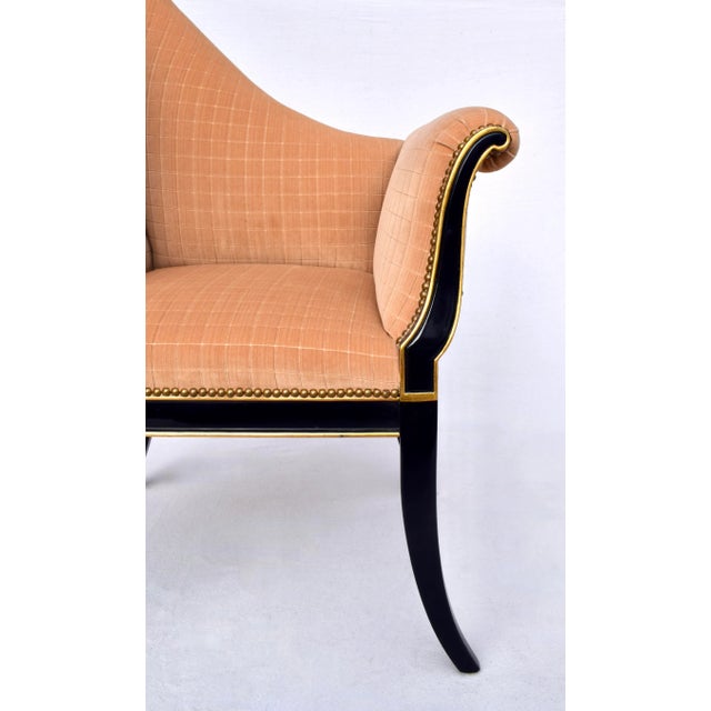 Wood Karges Furniture Parler Deux Right & Left Regency Chairs For Sale - Image 7 of 12