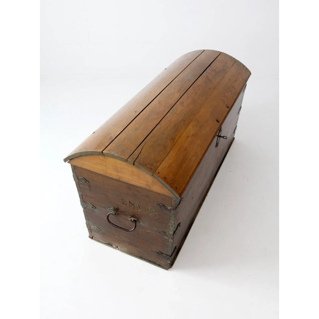Antique Wooden Chest Chairish