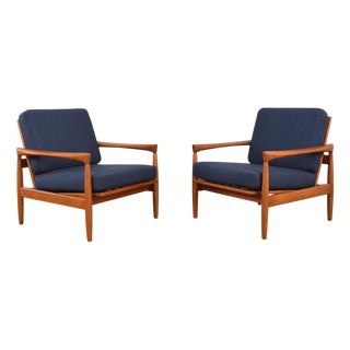 Set of Mid-Century Modern Oak Kolding Chairs by Erik Wørts for Ikea, 1960s For Sale