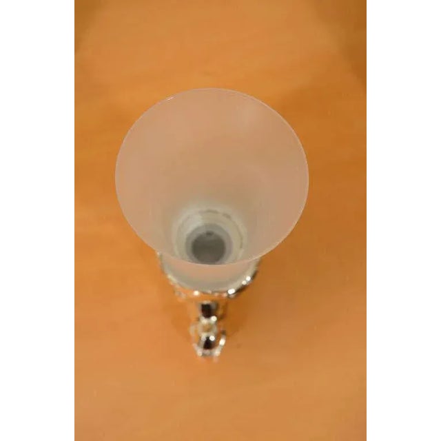 Nickel Plated Horsehead Decanter and Set of (6) Glasses For Sale - Image 4 of 11