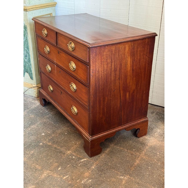 19th Century English Mahogany Chest of Drawers For Sale - Image 10 of 11