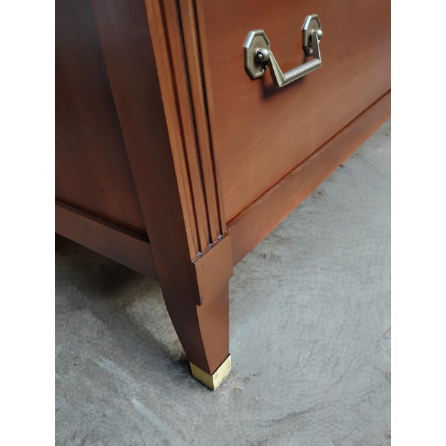 Mid 20th Century Mid Century Traditional Lowboy Dresser Attributed to Kindel Furniture For Sale - Image 5 of 9