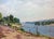 1970s Oil Painting Rest by the River Leonid Konstantinovich Kudryavtsev For Sale