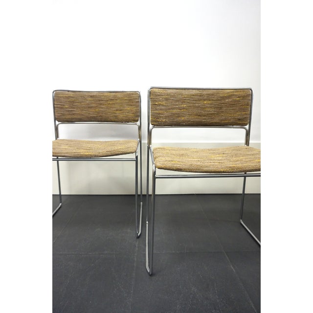 Metal Chairs by Vittorio Introini for Saporiti, 1970s, Set of 4 For Sale - Image 7 of 10