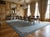 9x12 Vintage Aubusson Flat Weave Wool Rug, Blue Fleur-De-Lis For Sale - Image 14 of 15