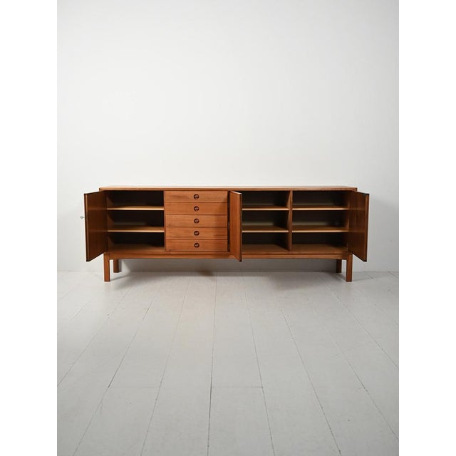 Tiveden Sideboard in Teak by Sven Engström & Gunnar Myrstrand, 1960s For Sale - Image 3 of 14