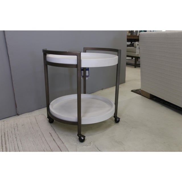 2020s Ocean Breeze Osprey Cart End Table For Sale - Image 5 of 6