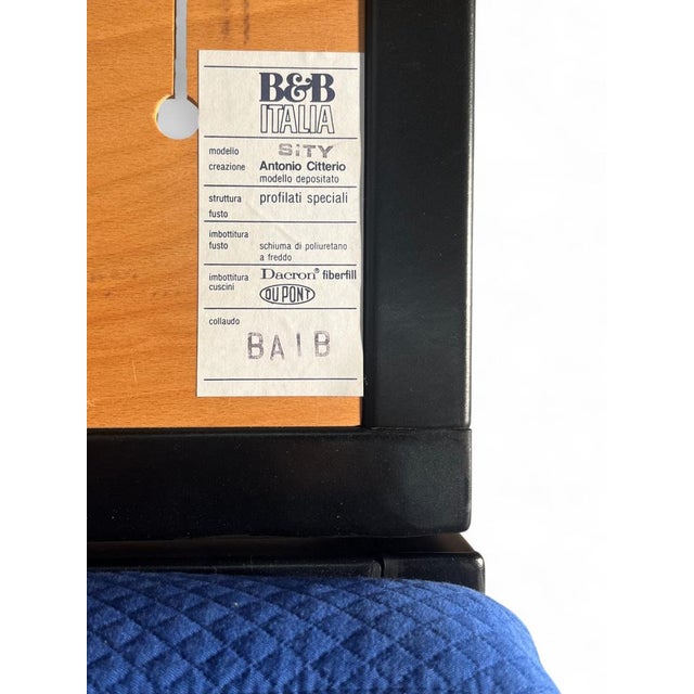 Sity Sofa and Baisity Chairs by Antonio Citterio for B&B Italia, 1990s, Set of 3 For Sale - Image 15 of 18