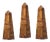 Amber Shell Obelisks - Set of 3 For Sale
