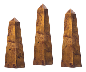 Amber Shell Obelisks - Set of 3