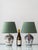 This striking pair of vintage table lamps brings together centuries-old Dutch ceramic craftsmanship and contemporary...