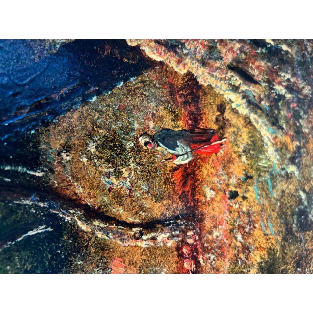 René Gourdon, Peasant Woman in the Forest, Oil on Canvas For Sale - Image 7 of 12