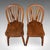 Brown Set of 4 Side Chairs, English Hoop Back Seats, Wwii, Broad Arrow, Reception Hall For Sale - Image 8 of 12