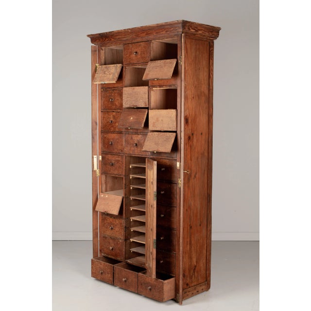 Rustic French Cartonnier, or Cabinet With Compartments For Sale - Image 11 of 11