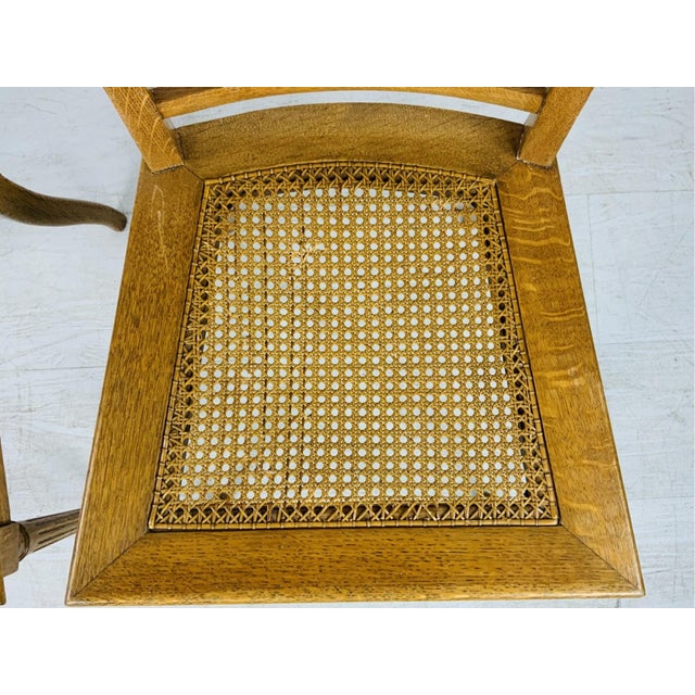Wood Antique Louis XVI Style Side Chairs With Caned Seats—A Pair For Sale - Image 7 of 16